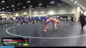 138 lbs Quarters & Wb (16 Team) - Koryn Klein, Nebraska Tidal Wave vs Paige Wehrmeister, STL Green