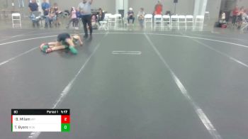 80 lbs Round 3 - Benjamin Milam, Scropion vs Townes Byers, River City Wrestling