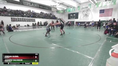 215 lbs Cons. Round 3 - Jordan Gudiel, Bassett vs Andrew Salvador, Chino Hills