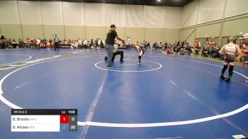 55 lbs Rr Rnd 2 - Decon Brooks, NM Gold 9U vs Dawson Wicker, Backyard Brawlers