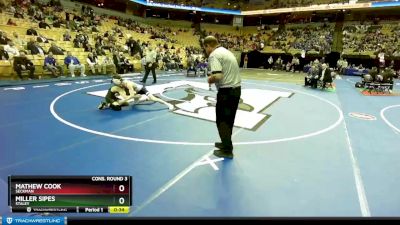 120 Class 4 lbs Cons. Round 3 - Miller Sipes, Staley vs Mathew Cook, Seckman