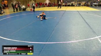 65 lbs Placement (4 Team) - Brayden Hanna, Watertown-Mayer vs Mason Adkins, Bemidji