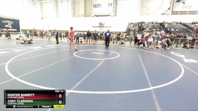 145 lbs Cons. Round 3 - Hunter Barrett, Club Not Listed vs Cody Clarkson, Club Not Listed