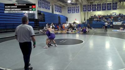 165 lbs 3rd Place Match - Aiden Cartwright, Loras vs Allen Catour, Loras