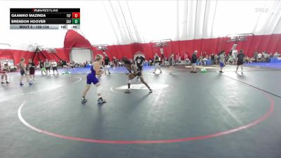 132-134 lbs Round 1 - Gaaniko Mazinda, Franklin Central Flashes vs Brendon Hoover, Savannah-Maysville