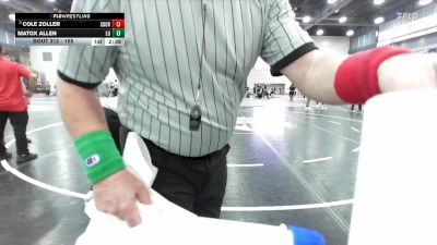 165 lbs Quarterfinal - Cole Zoller, Southern Oregon vs Matox Allen, Liberty U