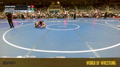 80 lbs Consi Of 16 #1 - Ethan Estes, Purler Wrestling vs Jack Seago, Open Mats