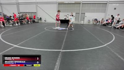 175 lbs Placement Matches (8 Team) - Drake Bowers, Tennessee vs Braeden Simoneaux, Louisiana Red