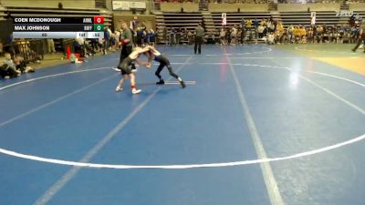 60 lbs Placement (4 Team) - Max Johnson, Buffalo vs Coen McDonough, ANML