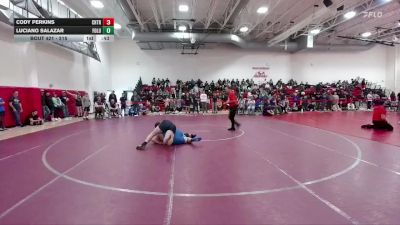 215 lbs Cons. Round 2 - Cody Perkins, Cherokee Trail vs Luciano Salazar, Fort Lupton