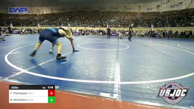 132 lbs Quarterfinal - Tyce Thompson, Piedmont vs Brooks McCollom, Husky Wrestling Club