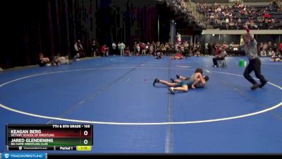 105 lbs Quarterfinal - Jared Glendening, Big Game Wrestling Club vs Keagan Berg, Victory School Of Wrestling