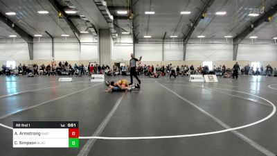 90 lbs Rr Rnd 1 - Austin Armstrong, East Idaho Elite Wrestling Club vs Cole Simpson, Black Fox Wrestling Academy