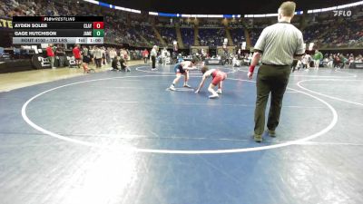132 lbs Consy 4 - Ayden Soler, Claysburg-Kimmel vs Gage Hutchison, James Buchanan