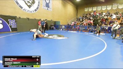 126 lbs Cons. Round 3 - Omar Tello, Santa Maria vs Nathan Abbott, Camarillo