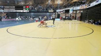 125 lbs Cons. Round 2 - Thomas Valdez, CSU Pueblo vs Marco Romero, Colorado School Of Mines