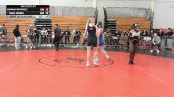 132 lbs Round Of 16 - Hannah Howard, Greater Lawrence vs Xinqi Zheng, Newton South