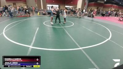 110 lbs Quarterfinal - Daniella Garcia, Alamo City Wrestling Club vs Analia Urias, NB Elite Wrestling Club