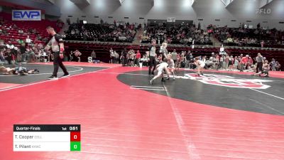 52 lbs Quarterfinal - Tripp Cooper, Collinsville Cardinal Youth Wrestling vs Trenton Pilant, Keystone Kids Wrestling Club