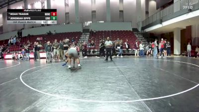 225 lbs 1st Place Match - Jeremiah Epps, Legacy Dragons Wrestling Club vs Noah Teague, Wild Buffalo Wrestling Club