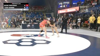 155 lbs Champ. Rd Of 64 - Naomi Templeman, IA vs Zoey Barber, NE