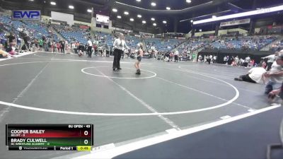 49 lbs Cons. Semi - Cooper Bailey, Beloit vs Brady Culwell, DC Wrestling Academy