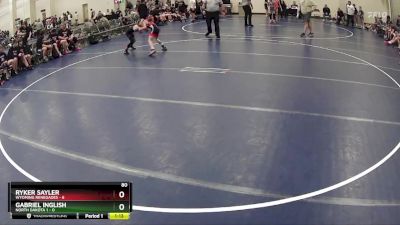 80 lbs Round 3 (6 Team) - Gabriel Inglish, North Dakota 1 vs Ryker Sayler, Wyoming Renegades