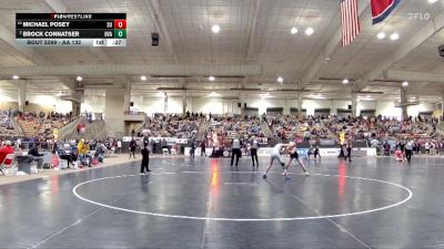 AA 132 lbs Cons. Round 2 - Brock Connatser, Hardin Valley Academy vs Michael Posey, Summit High School