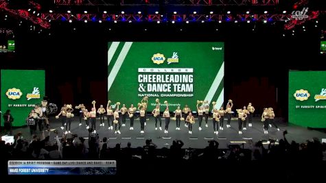 Wake Forest University [2026 Division IA Spirit Program - Game Day Live (Dance and Band) Semis] 2026 UCA & UDA College Cheerleading and Dance Team National Championship