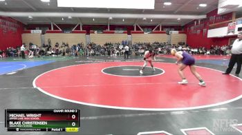 177 lbs Champ. Round 2 - Blake Christensen, Ukiah High School vs Michael Wright, Upper Lake High School