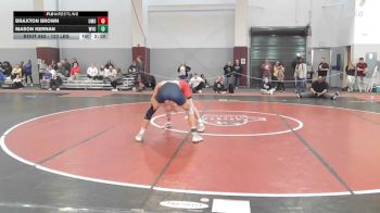 133 lbs Quarterfinal - Braxton Brown, Maryland vs Mason Kernan, West Virginia