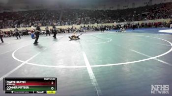 3A-132 lbs Semifinal - Owen Martin, Berryhill vs Conner Pittser, Inola