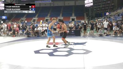 120 lbs 5th Place Match - Tyler Verceles, Maryland vs Kaleb Blackner, Utah
