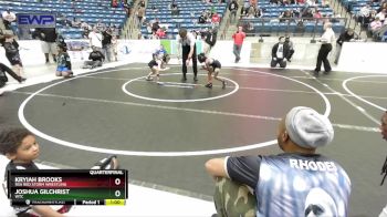 49 lbs Quarterfinal - KRyiah Brooks, RSA Red Storm Wrestling vs Joshua Gilchrist, WTC