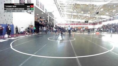 132 lbs Semifinal - Cydney Rice, North Andover vs Solimary Cruz-Sedan, Springfield Central (W)