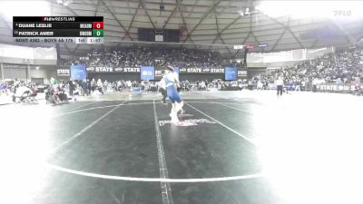 Boys 4A 175 lbs Champ. Round 2 - Patrick Amer, Kentwood vs Duane Leslie, Mead