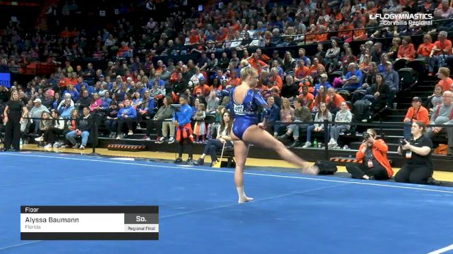 Alyssa Baumann - Floor, Florida - 2019 NCAA Gymnastics Regional Championships - Oregon State