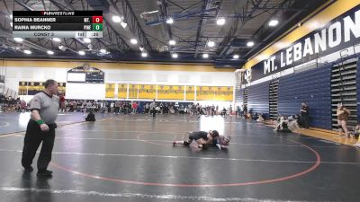 118 lbs Consy 3 - Sophia Beanner, Mt. Lebanon vs Raina Murcko, Pine-Richland