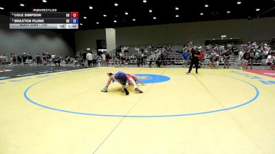 100 lbs Semis - Cole Simpson, CO vs Braxton Plunk, OK