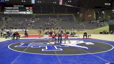 120 lbs Cons. Round 3 - Bailey Fletcher, George Rogers Clark vs Camara Carter, Dupont Manual