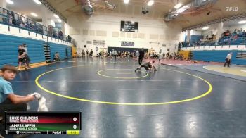 106-113 lbs Round 3 - Luke Childers, Powell Middle School vs James Laffin, Lovell Middle School