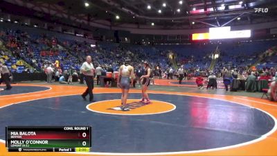 120 lbs Cons. Round 1 - Molly O`Connor, Lemont (H.S.) vs Mia Balota, Benton