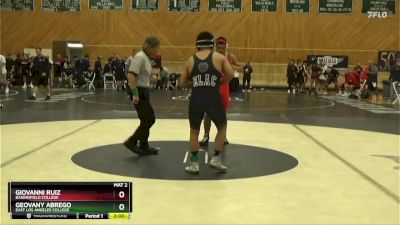 157 lbs Champ. Round 1 - Geovany Abrego, East Los Angeles College vs Giovanni Ruiz, Bakersfield College