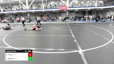 125 lbs Consi Of 16 #1 - Ethan Titus, UNATT - Rider vs Zach Spence, University Of Maryland