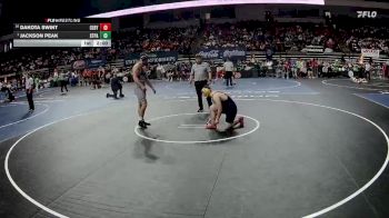 D 1 215 lbs Champ. Round 2 - Jackson Peak, St. Paul`s vs Dakota Swint, C.E. Byrd