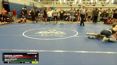 130 lbs Quarterfinal - Silas Mccloy, Oskaloosa vs Raphael Cuartero, Grappler Academy