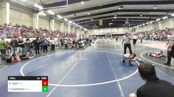 43 lbs Consi Of 8 #2 - Anthony Vigil, Montrose Elite vs Tierra Fasthorse, Badlands WC