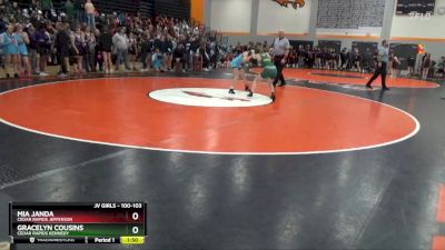 100-103 lbs Round 1 - Mia Janda, Cedar Rapids Jefferson vs Gracelyn Cousins, Cedar Rapids Kennedy