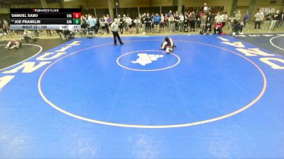126 lbs Champ. Round 1 - Joe Franklin, Unattached vs Samuel Sabo, Unattached