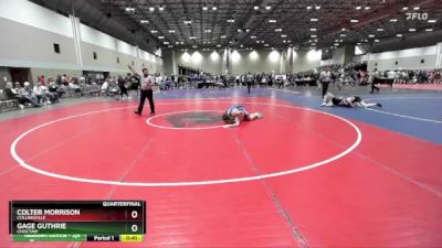 150A Quarterfinal - Colter Morrison, Collinsville vs Gage Guthrie, Choctaw